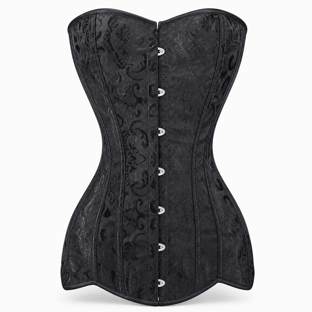 Luna Rune 32 Longline Boned Hook-Eye Corset