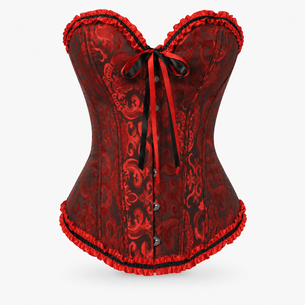 Luna Rune 32 Ruffle-Hem Boned Lace-Up Corset