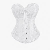 Luna Rune 32 Ruffle-Trim Hook-Eye Bridal Corset