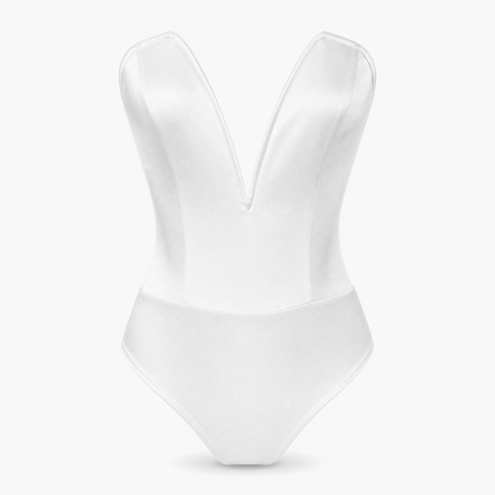 Luna Rune 34 Strapless Plunge-Neck Bodysuit
