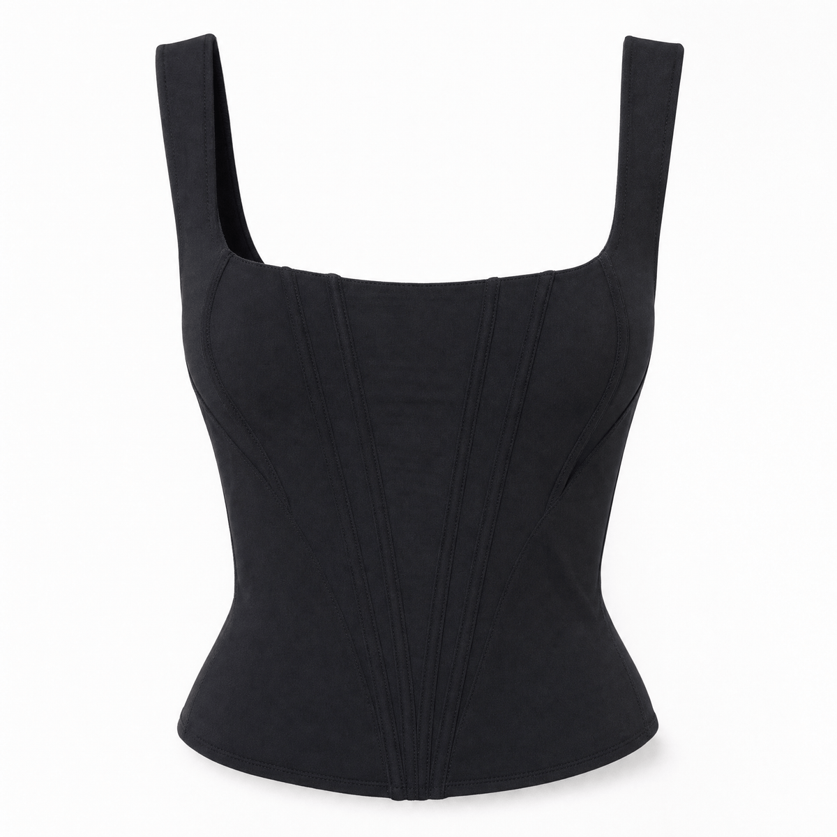 Luna Rune 34 Strapped Boned Square-Neck Corset
