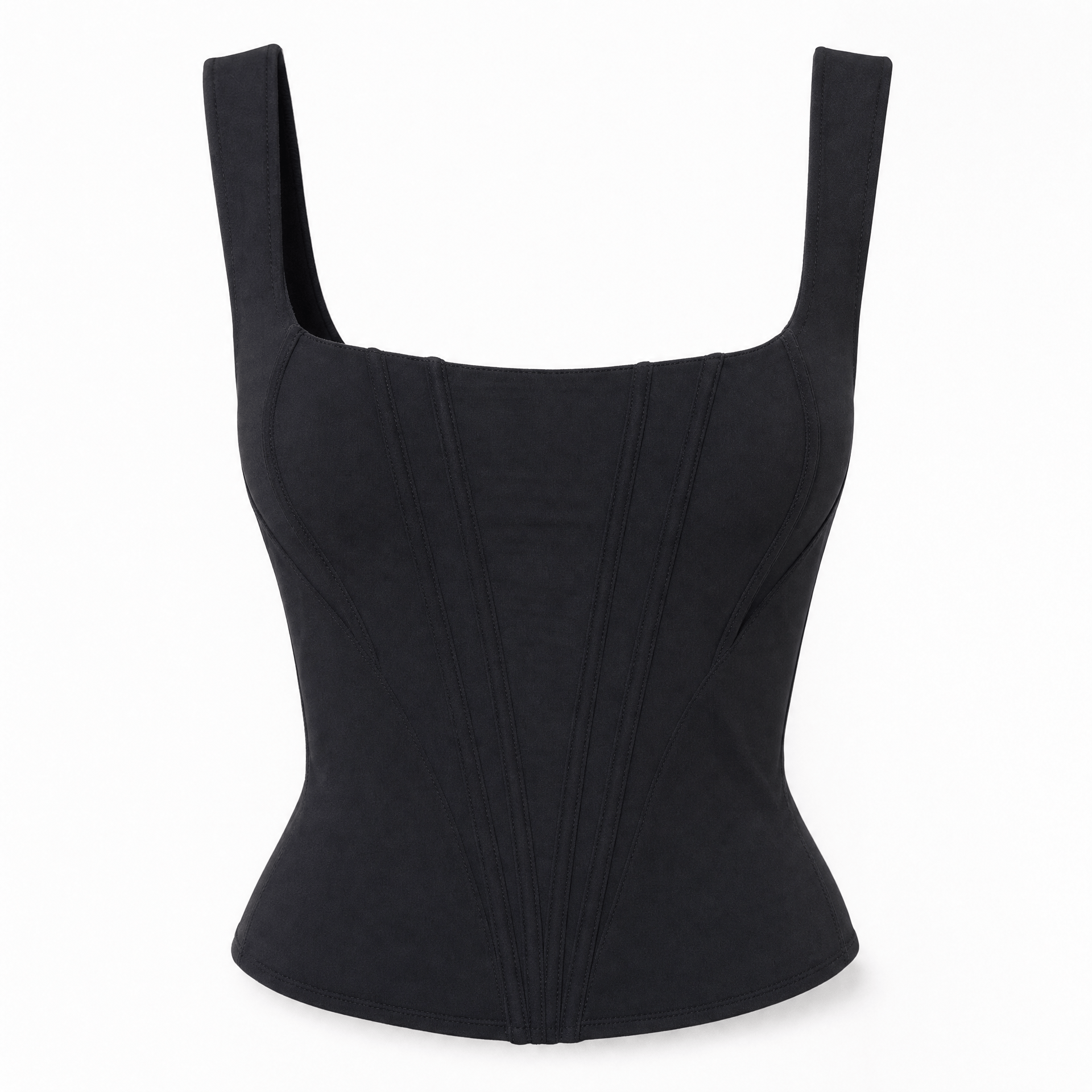 Luna Rune 34 Strapped Boned Square-Neck Corset