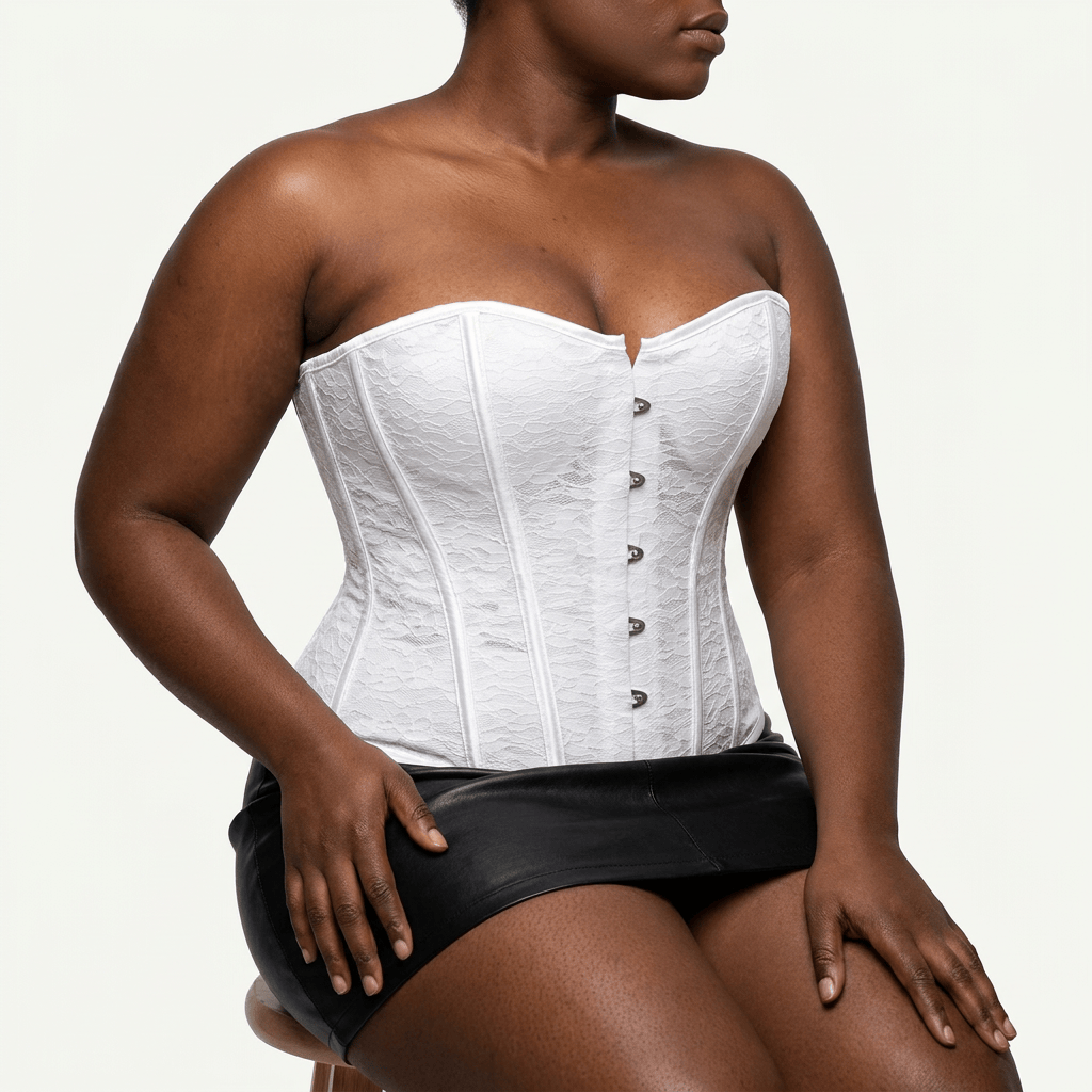 Luna Rune Back-Lace Boned Structured Corset