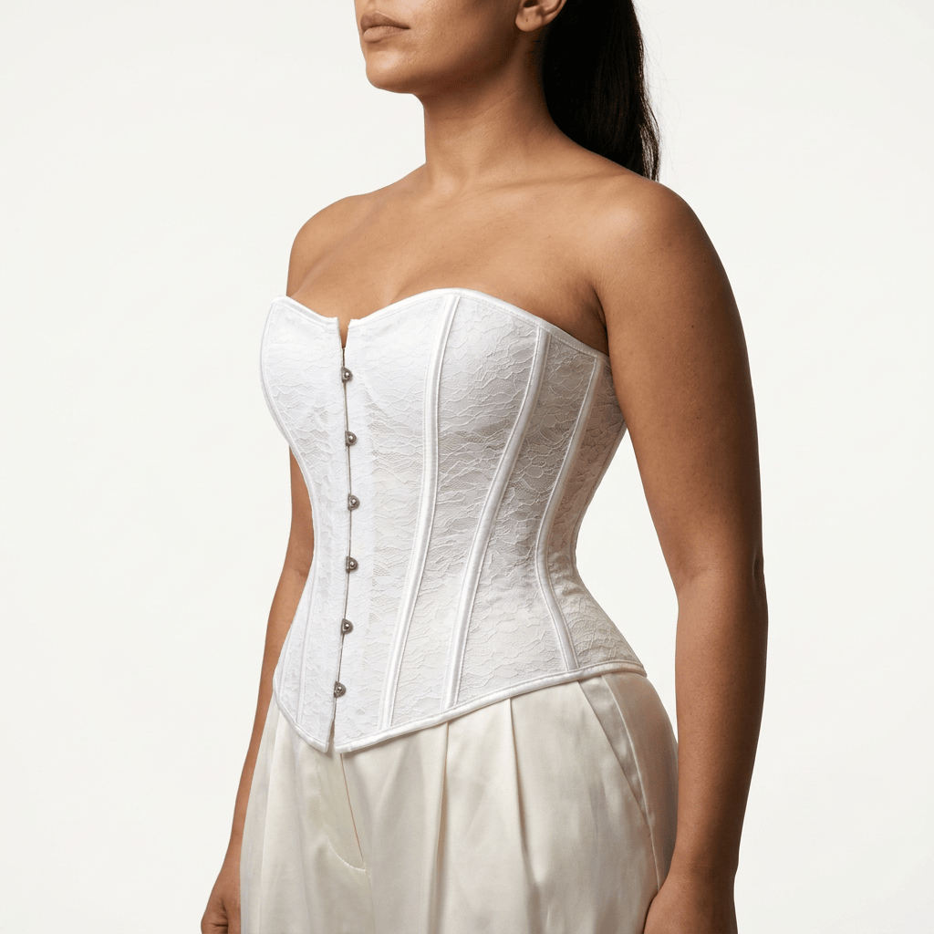 Luna Rune Back-Lace Boned Structured Corset
