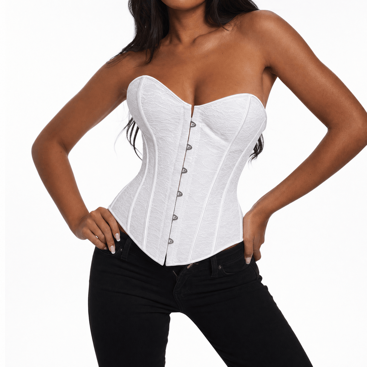 Luna Rune Back-Lace Boned Structured Corset