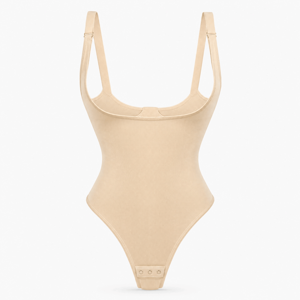 Luna Rune Beige / M Firm-Control Thong-Back Bodysuit