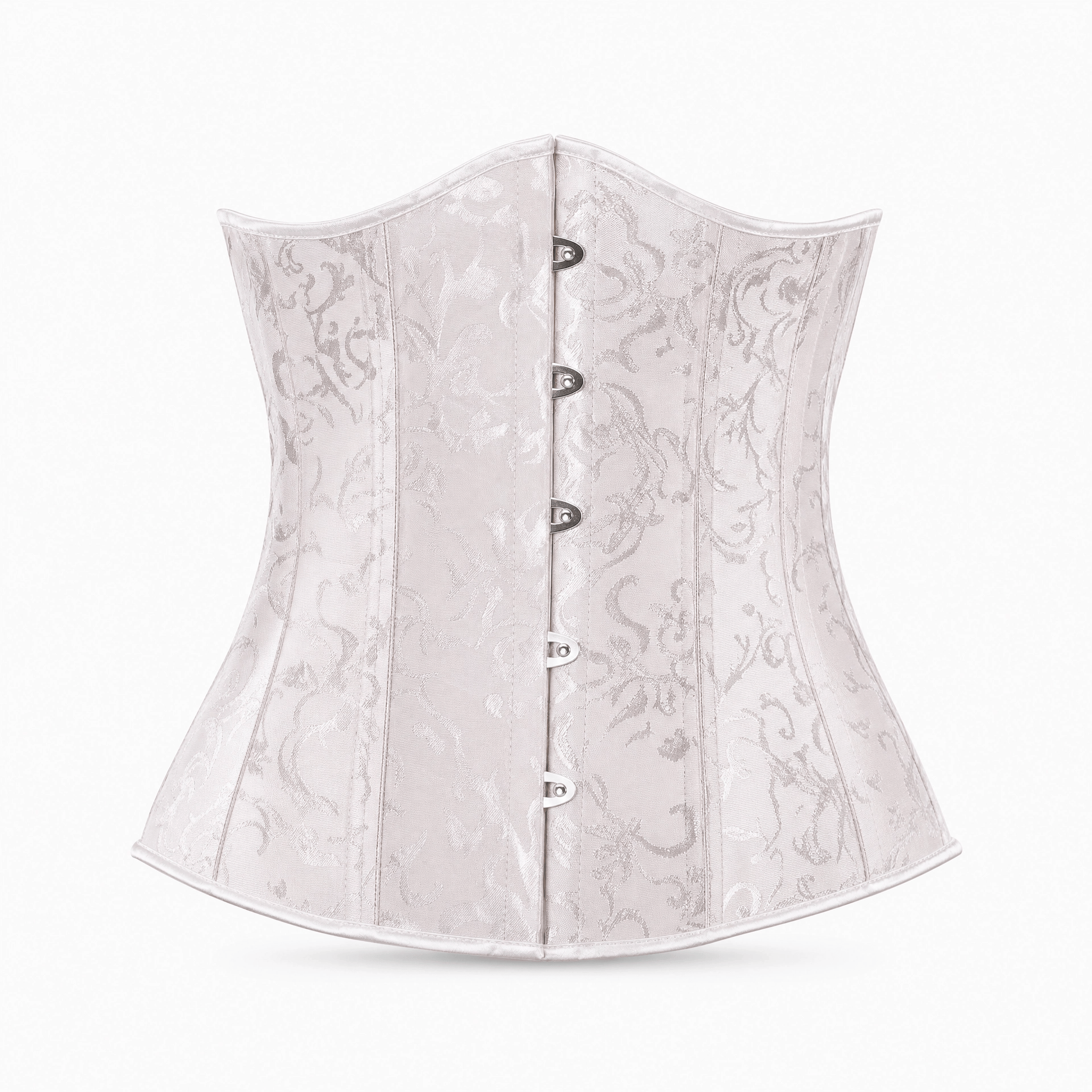 Luna Rune Beige / S Boned Front-Busk Hook-Eye Corset