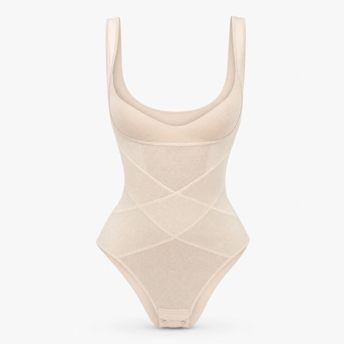 Luna Rune Beige / S Shaping-Panel Hook-Eye Bodysuit