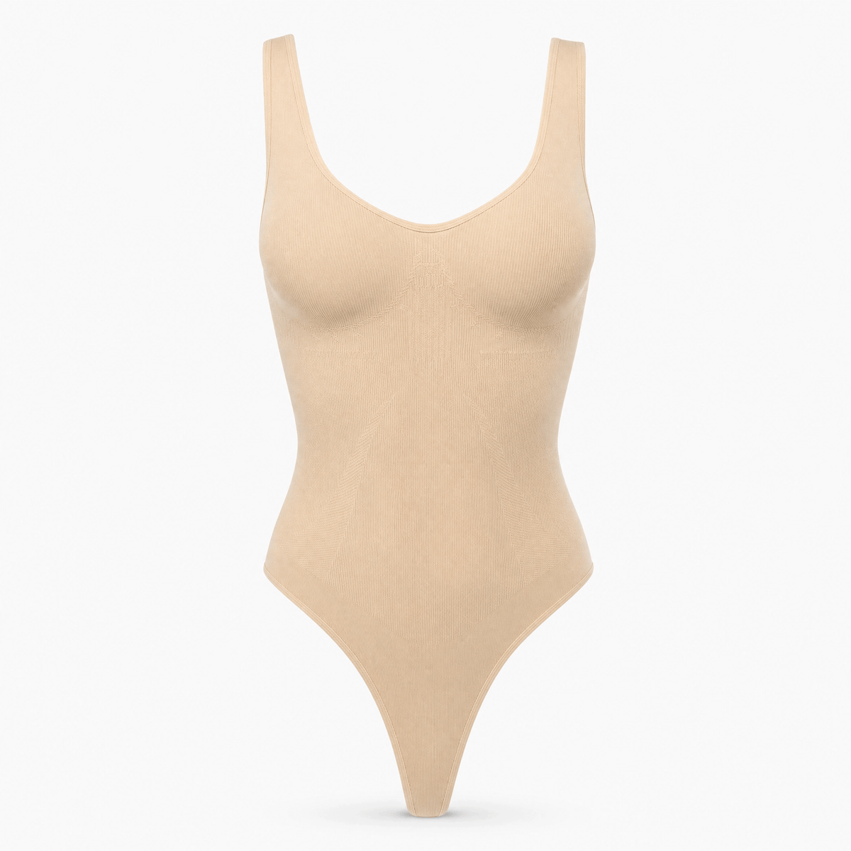 Luna Rune Beige / XS Tummy-Control Criss-Cross Bodysuit