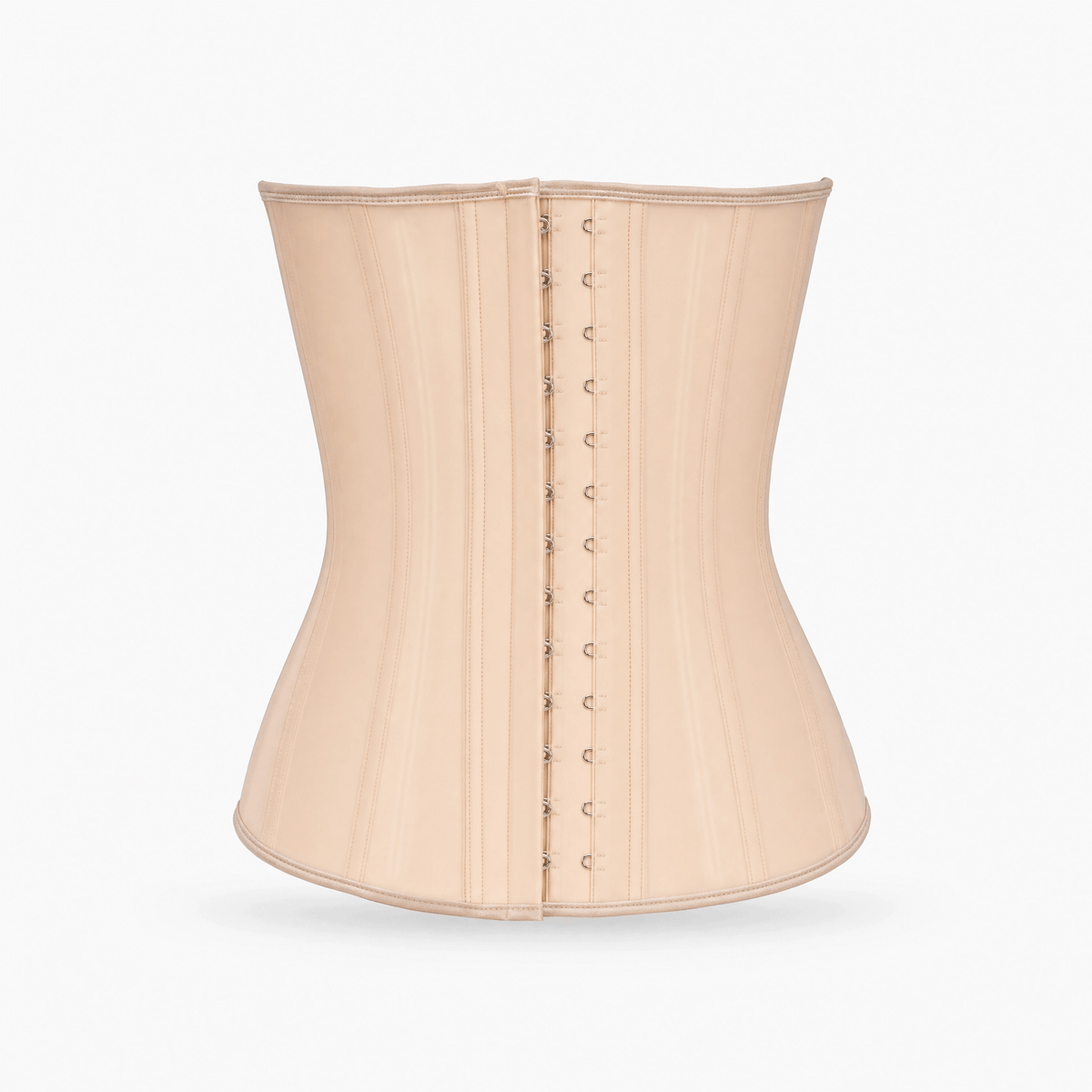 Luna Rune Beige / XXS Boned Hook-Eye Slimming Waist Trainer