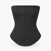 Luna Rune Black / 2XS Strapless Boned Corset Top