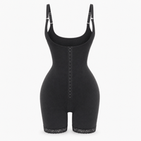 Luna Rune Black / S Hook-Eye High-Compression Bodysuit