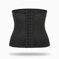 Luna Rune Black / XS Boned Breathable Hook-Eye Waist Trainer
