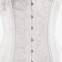 Luna Rune Boned Front-Busk Hook-Eye Corset