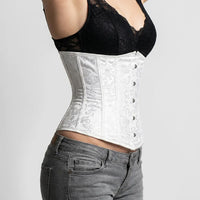 Luna Rune Boned Front-Busk Hook-Eye Corset