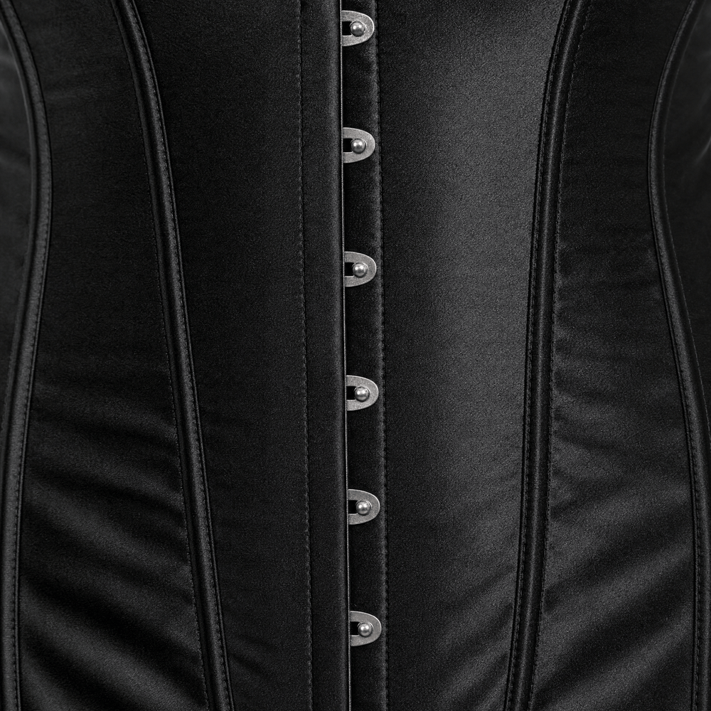 Luna Rune Boned Front-Closure Hook-Eye Corset