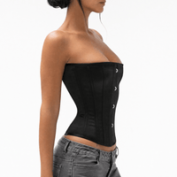 Luna Rune Boned Hook-Eye Firm Corset
