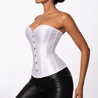 Luna Rune Boned Hook-Eye Front-Closure Corset
