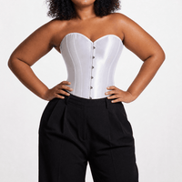 Luna Rune Boned Hook-Eye Front-Closure Corset