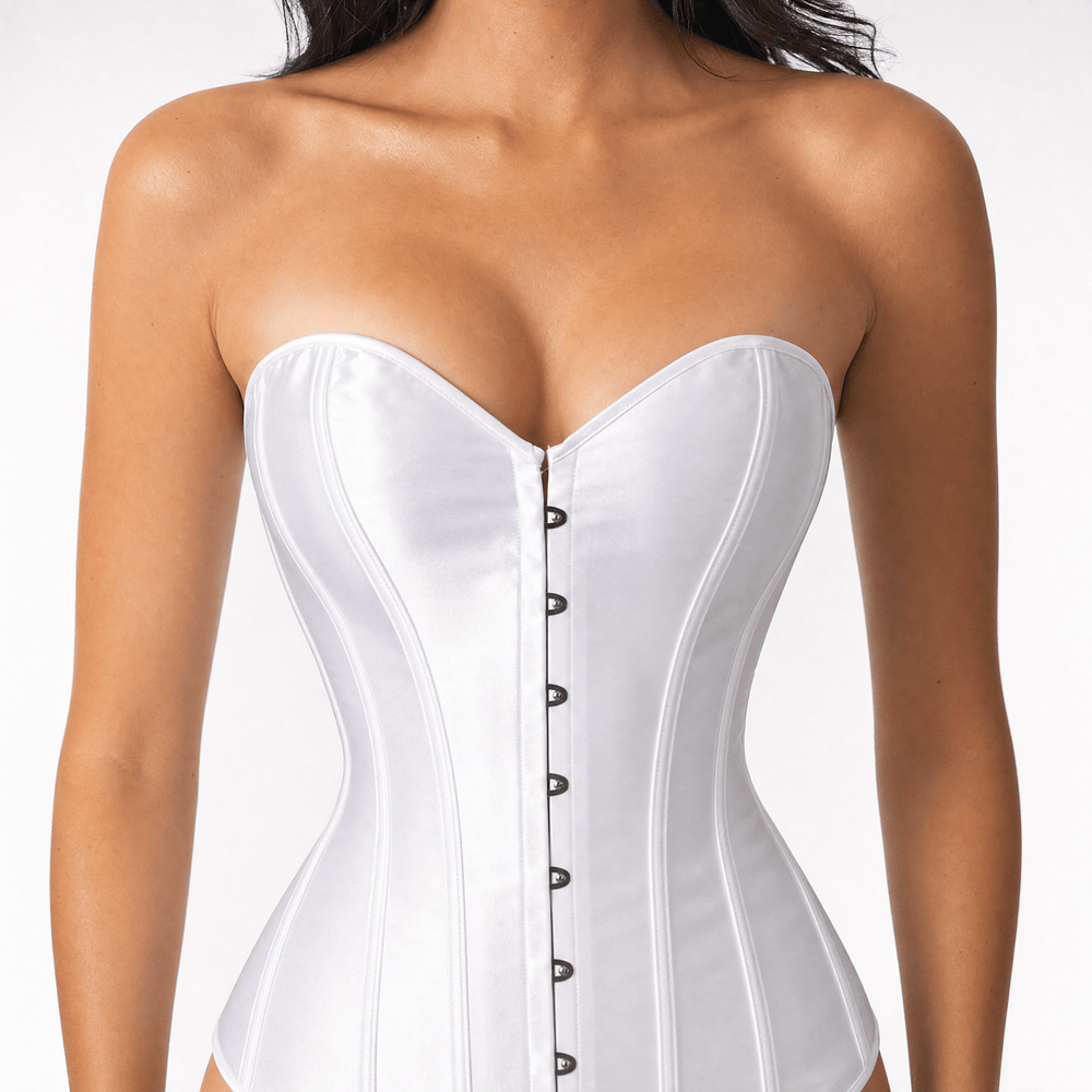 Luna Rune Boned Hook-Eye Front-Closure Corset