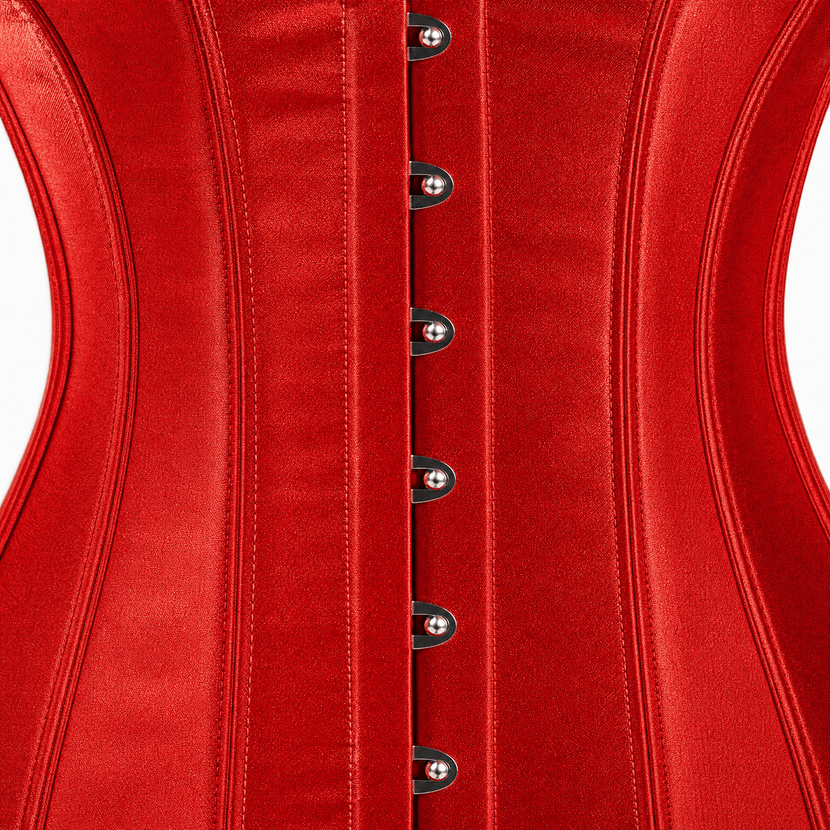 Luna Rune Boned Hook-Eye Plunge Lace-Up Corset