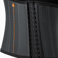 Luna Rune Boned Hook-Eye Slimming Waist Trainer