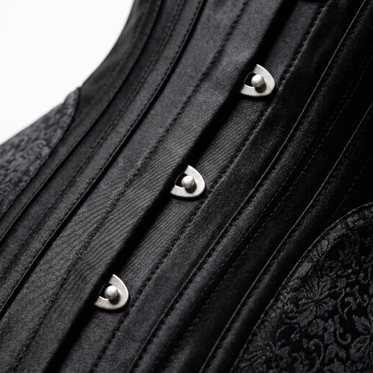 Luna Rune Boned Hook-Eye Waist Corset
