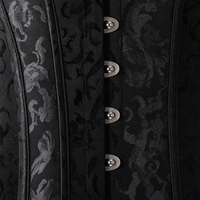 Luna Rune Boned Lace-Up Cincher Corset