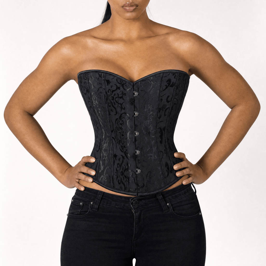 Luna Rune Boned Lace-Up Cincher Corset