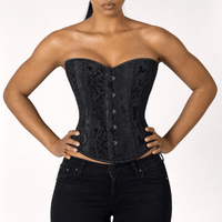 Luna Rune Boned Lace-Up Cincher Corset