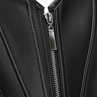 Luna Rune Boned Lace-Up Leather Corset
