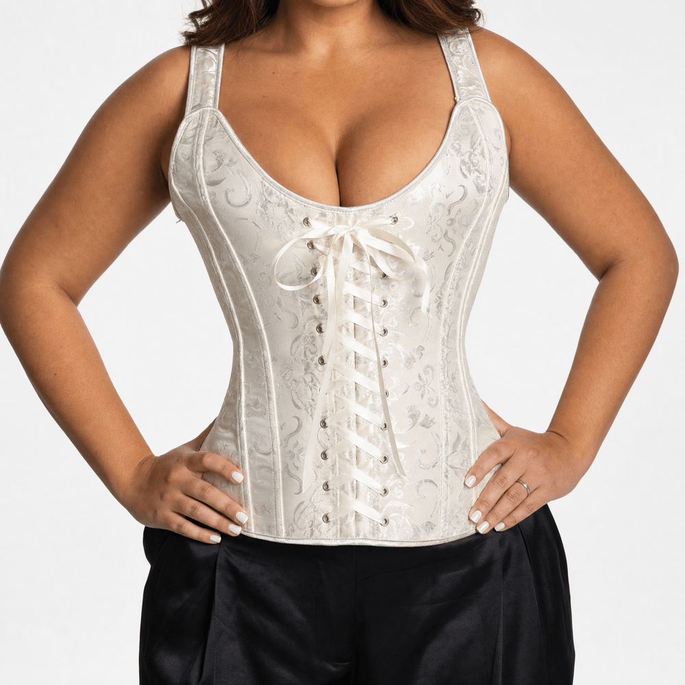 Luna Rune Boned Lace-Up Shaping Corset