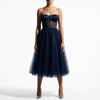Luna Rune Boned Lace-Up Structured Corset Dress