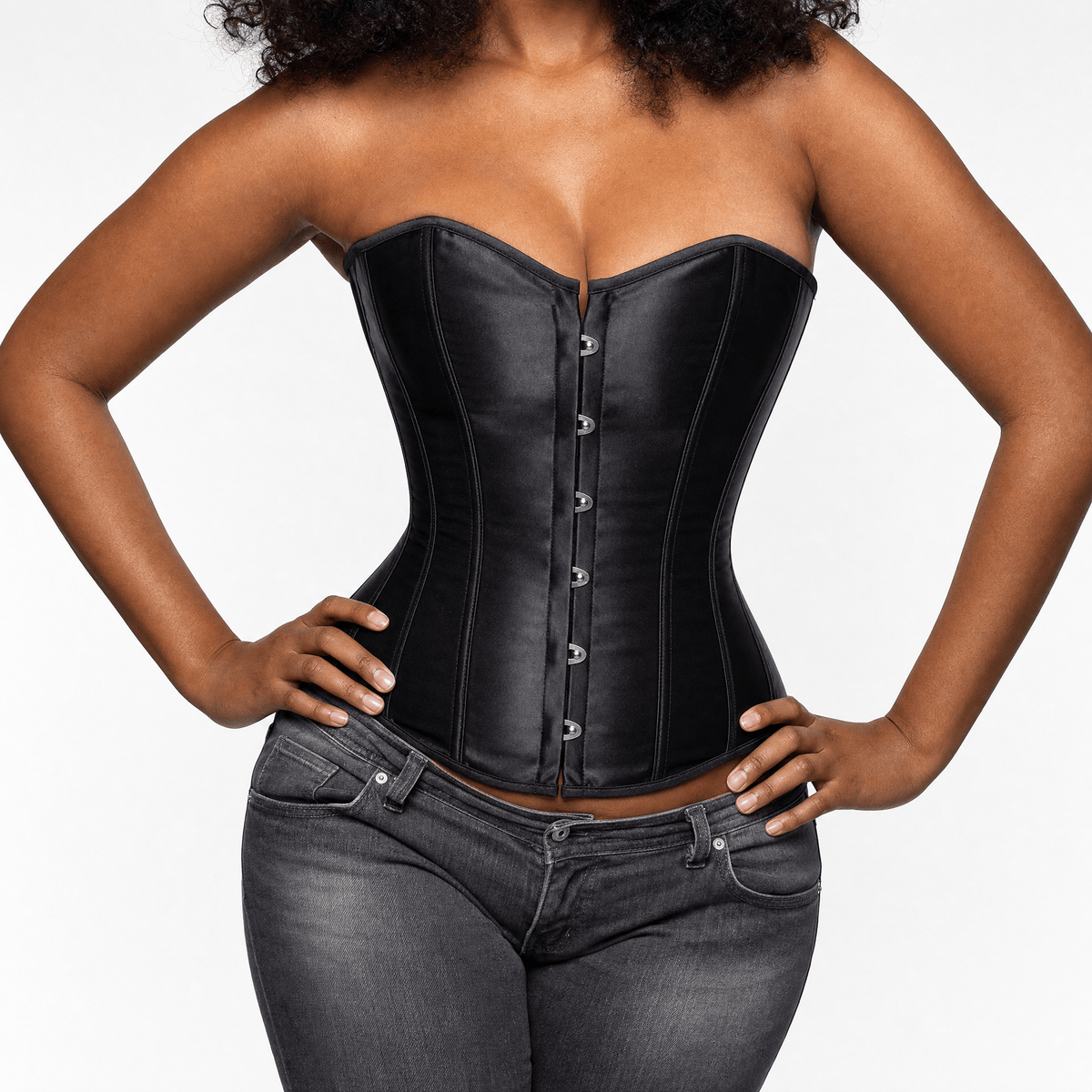 Luna Rune Boned Lace-Up Waist-Cinching Corset