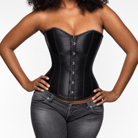 Luna Rune Boned Lace-Up Waist-Cinching Corset