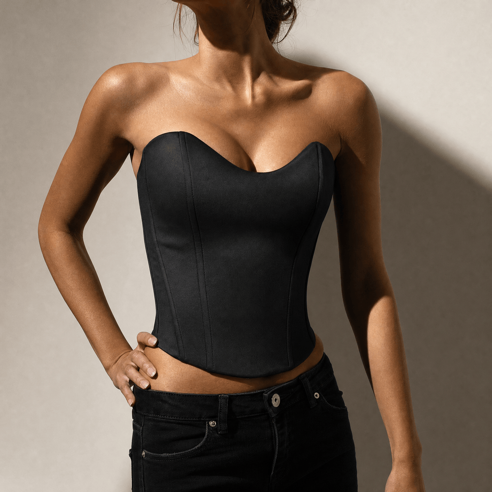 Luna Rune Boned Lace-Up Waist-Training Corset