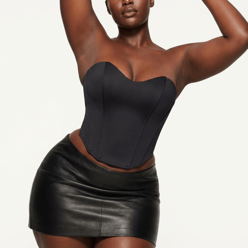 Luna Rune Boned Lace-Up Waist-Training Corset