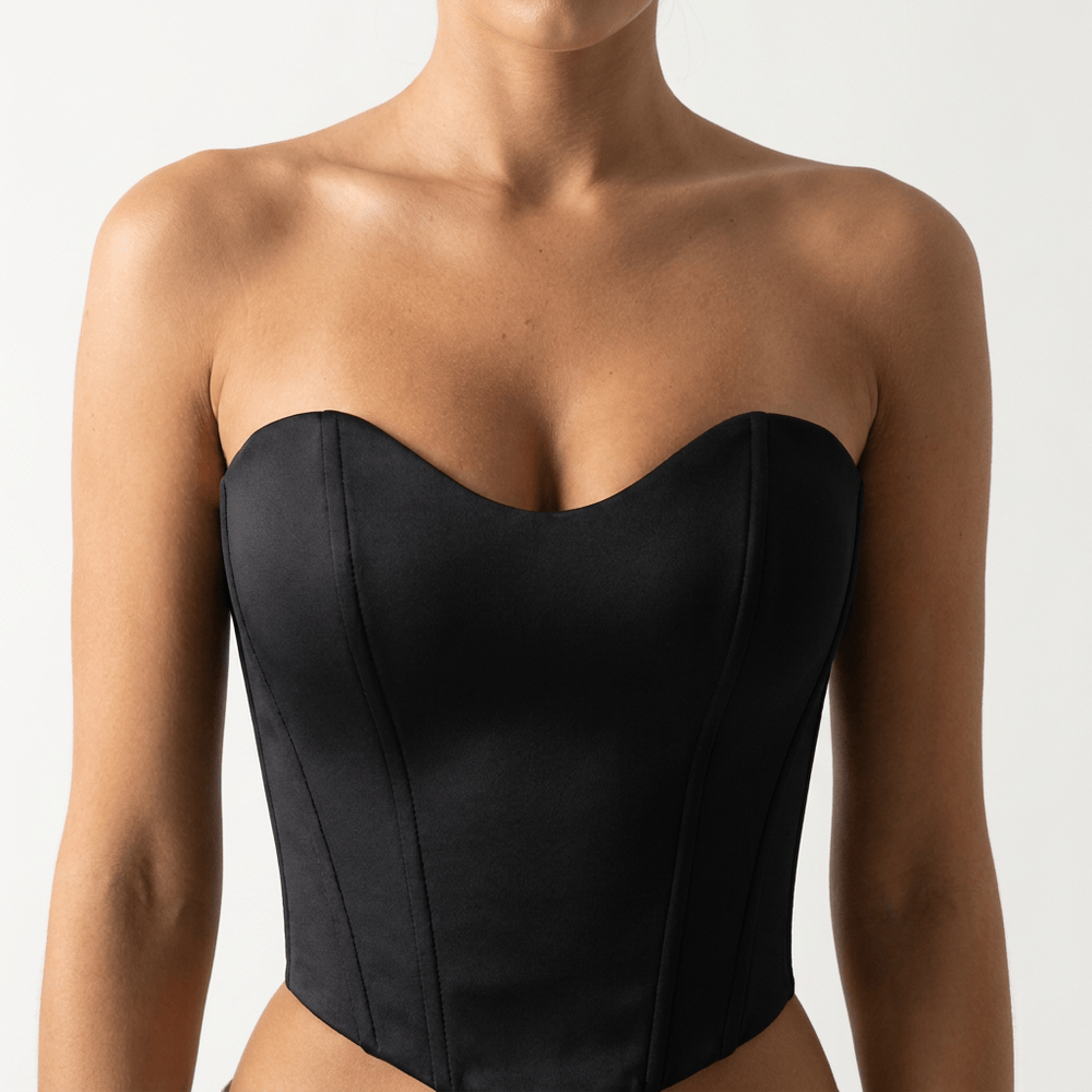 Luna Rune Boned Lace-Up Waist-Training Corset