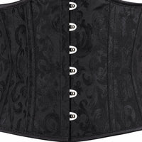 Luna Rune Boned Lace-Up Zip-Detail Corset