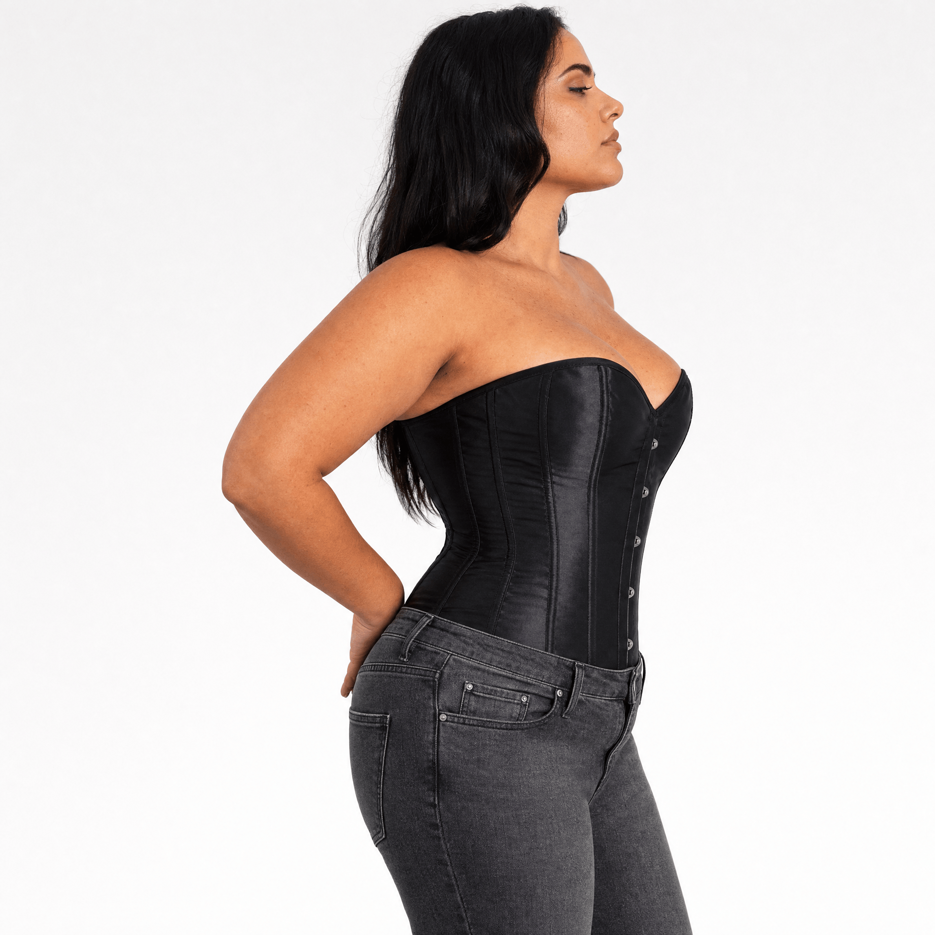 Luna Rune Boned Panel Back-Lace Corset