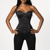 Luna Rune Boned Panel Back-Lace Corset