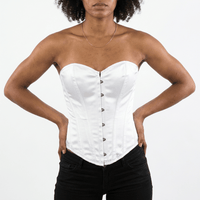 Luna Rune Boned Strapless Lace-Up Corset
