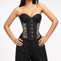 Luna Rune Boned Sweetheart Lace-Up Corset