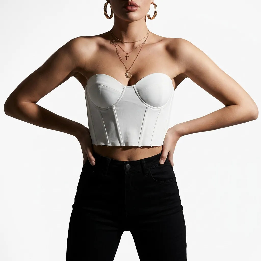Luna Rune Bridal Boned Sweetheart Corset