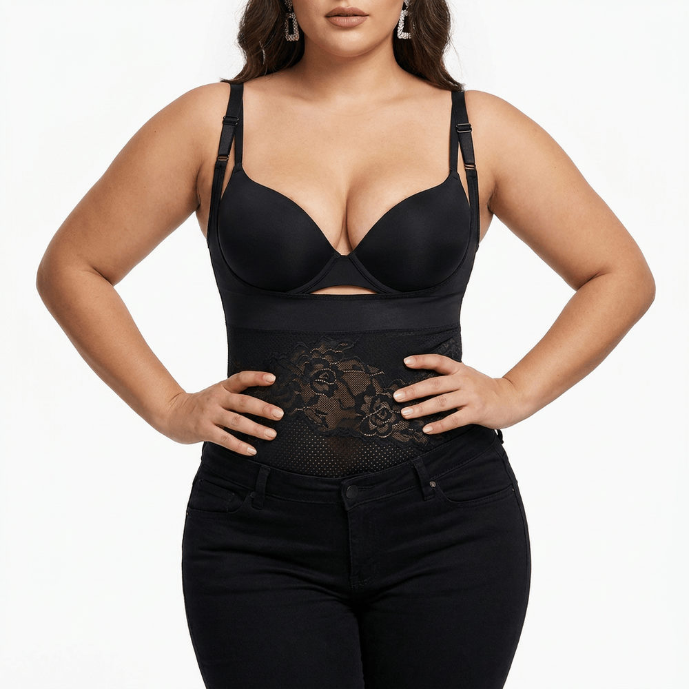 Luna Rune Firm-Control Thong-Back Bodysuit