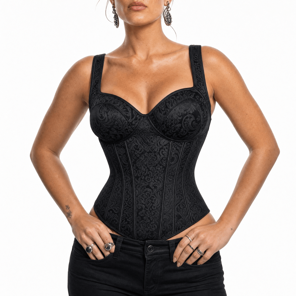 Luna Rune Firm-Hold Boned Lace-Up Corset