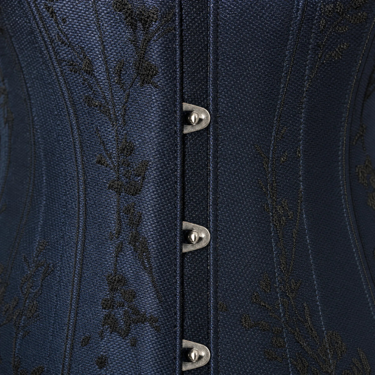 Luna Rune Floral Boned Lace-Up Corset