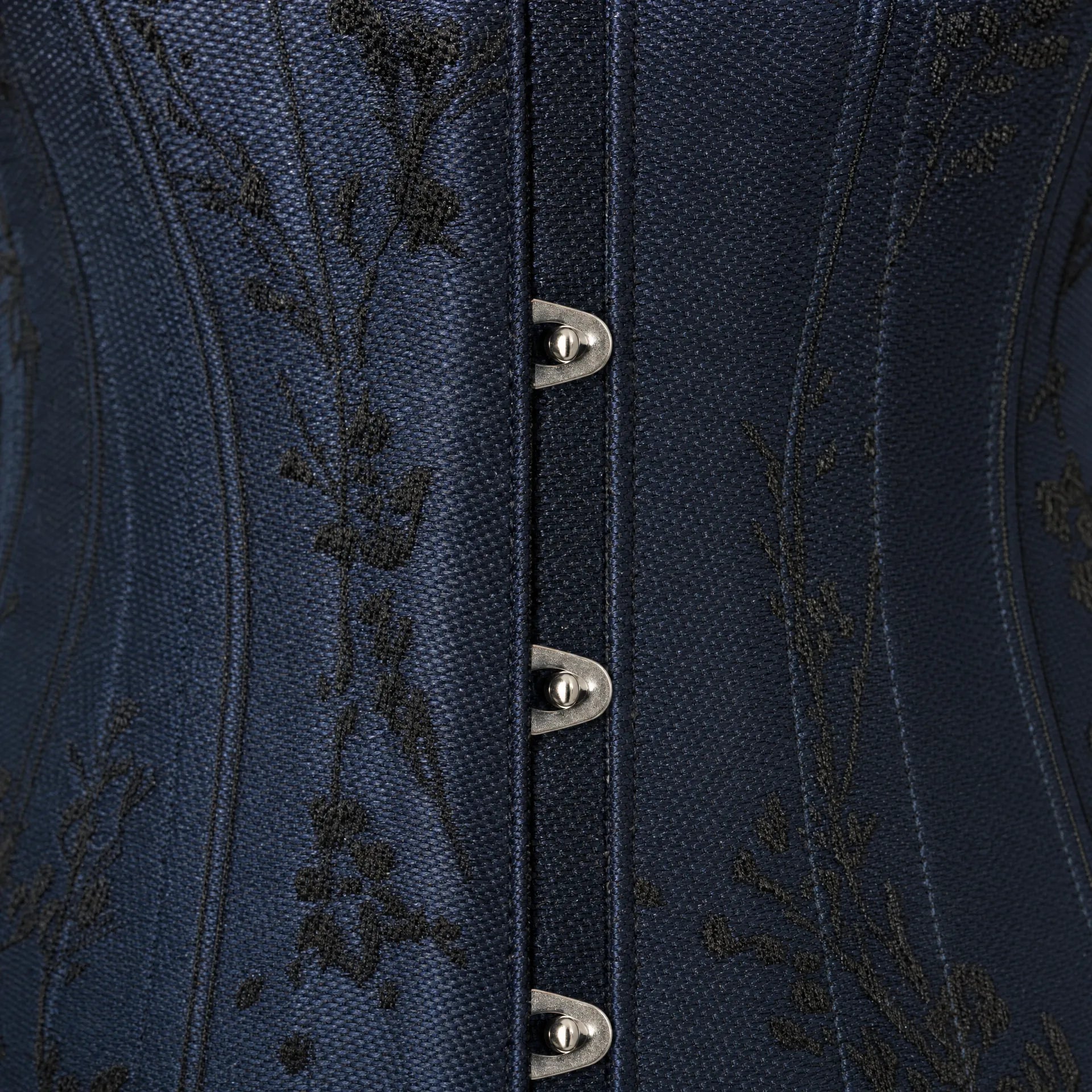 Luna Rune Floral Boned Lace-Up Corset