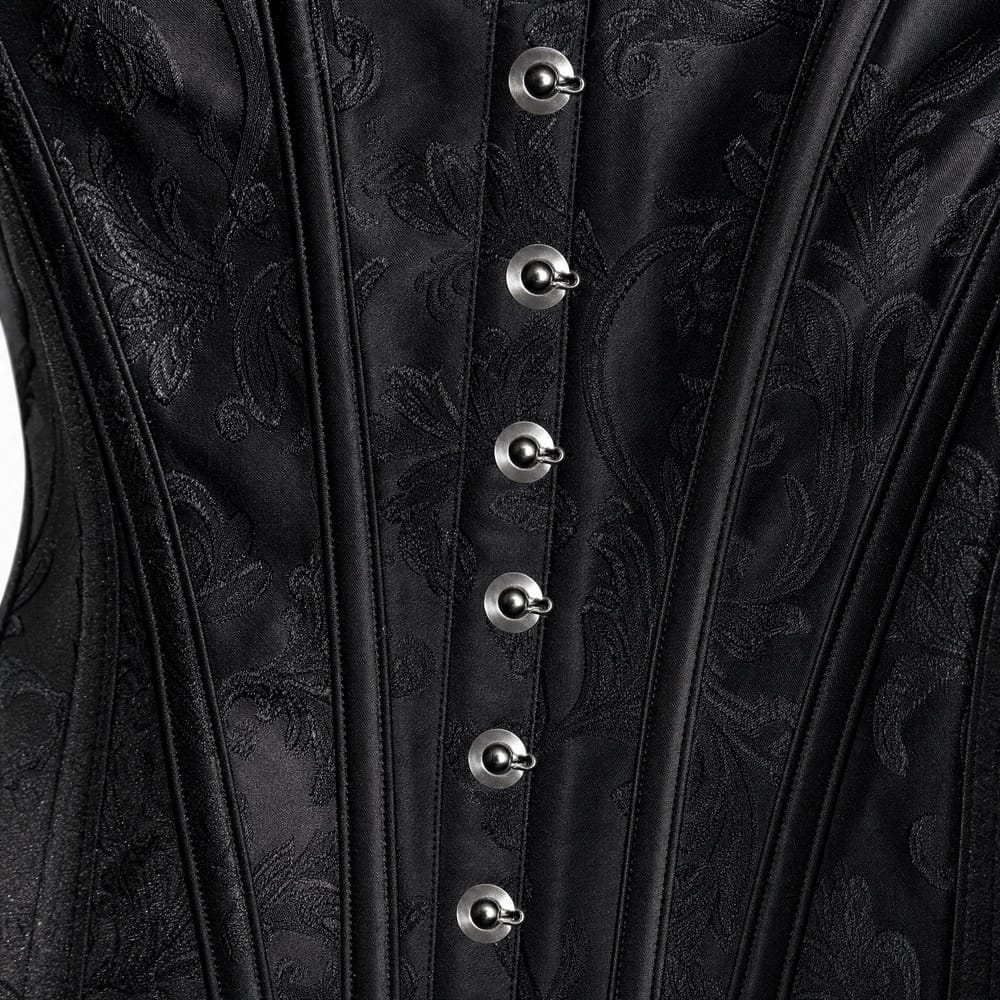 Luna Rune Hook-Eye Boned Back-Lace Corset