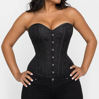 Luna Rune Hook-Eye Boned Back-Lace Corset